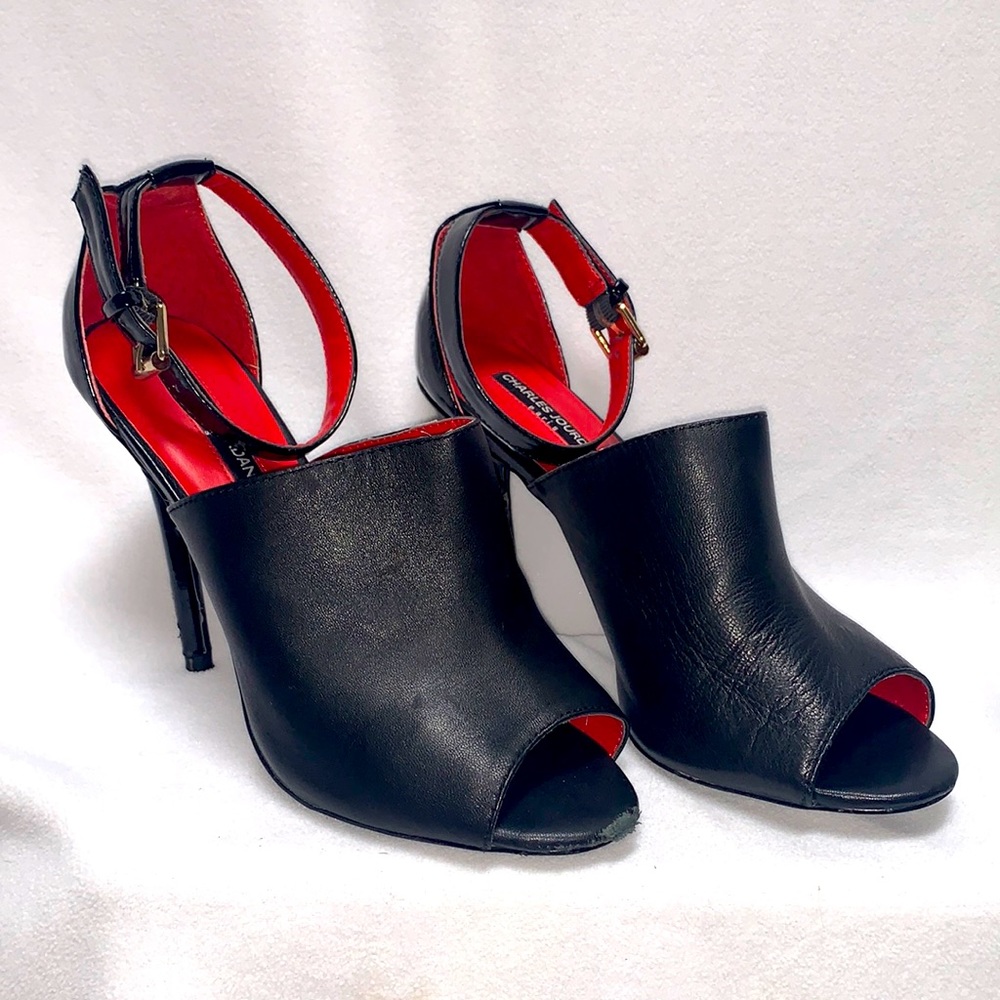 CHARLES JOURDAN PARIS peep toe heels